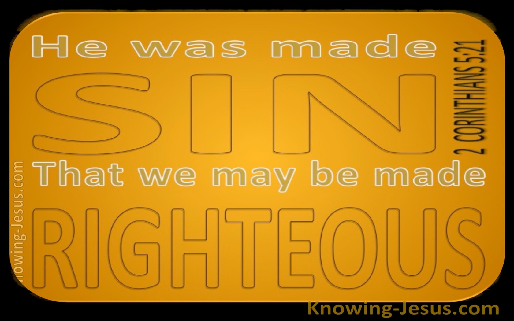 2 Corinthians 5:21 Sacrifice for Sin (devotional) (yellow)